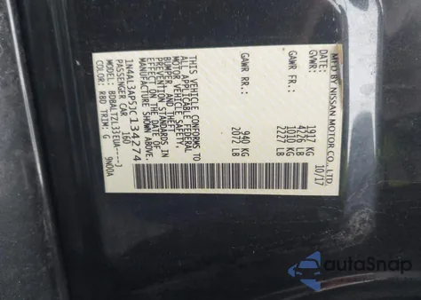 2018 Nissan Altima 2.5 Sl z USA, uszkodzony, nr VIN 1N4AL3AP5JC134274